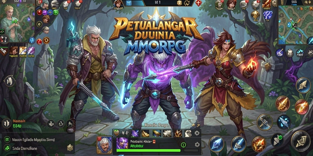 Tampilan menakjubkan dari gameplay MMORPG di 55RP.