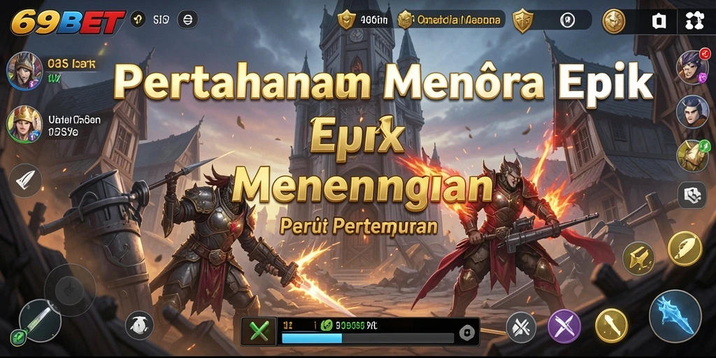 Tampilan menara pertahanan yang menegangkan dalam 69BET.