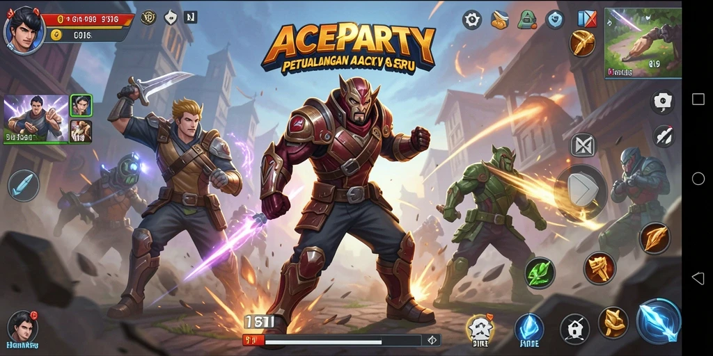 Tampilan gameplay ARPG yang menarik di ACEPARTY.