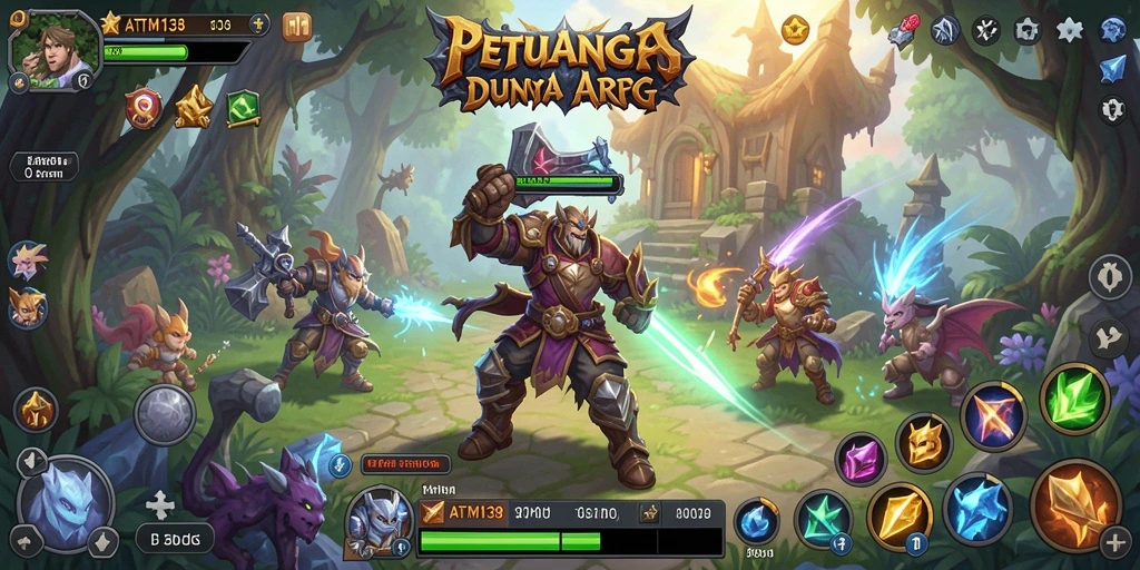 Screenshot menunjukkan aksi seru dalam pertarungan ARPG.