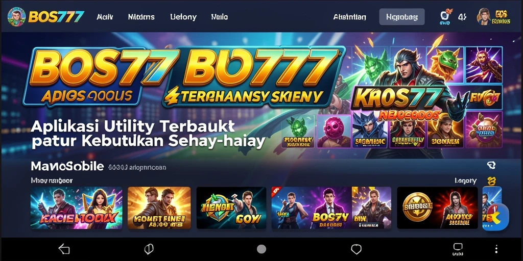 Tampilan antarmuka BOS777 yang modern dan user-friendly.
