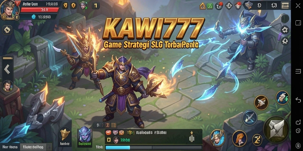Tangkapan layar gameplay KAWI777 menampilkan aksi pertempuran SLG yang mendebarkan.