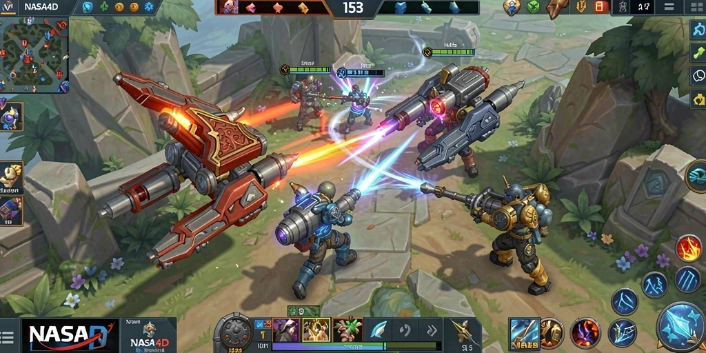 Screenshot gameplay NASA4D yang menampilkan pertarungan seru dan strategis.