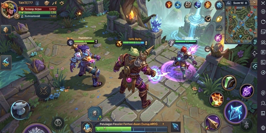 Screenshot TANTE777 yang menampilkan aksi pertarungan seru dalam dunia ARPG.