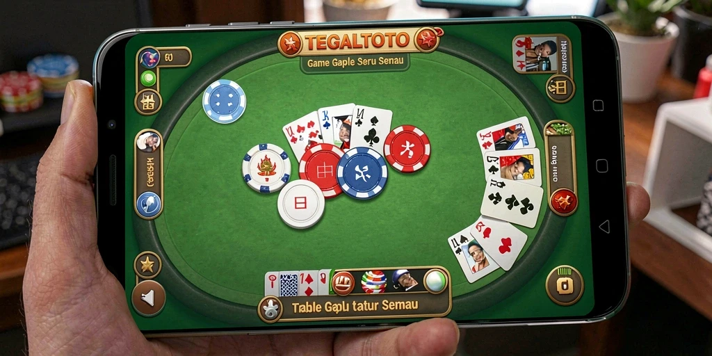 Screenshot gameplay TEGALTOTO dengan suasana seru bermain Gaple.